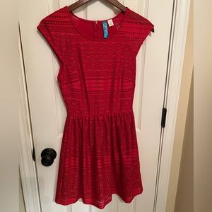 Red Lace Boutique Dress - S